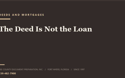 Does a Quit Claim Deed Remove You From the Mortgage in Florida?